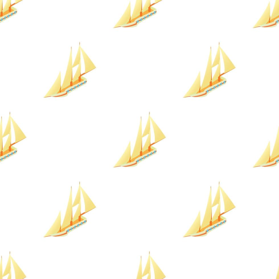 Sailing yacht pattern seamless vector