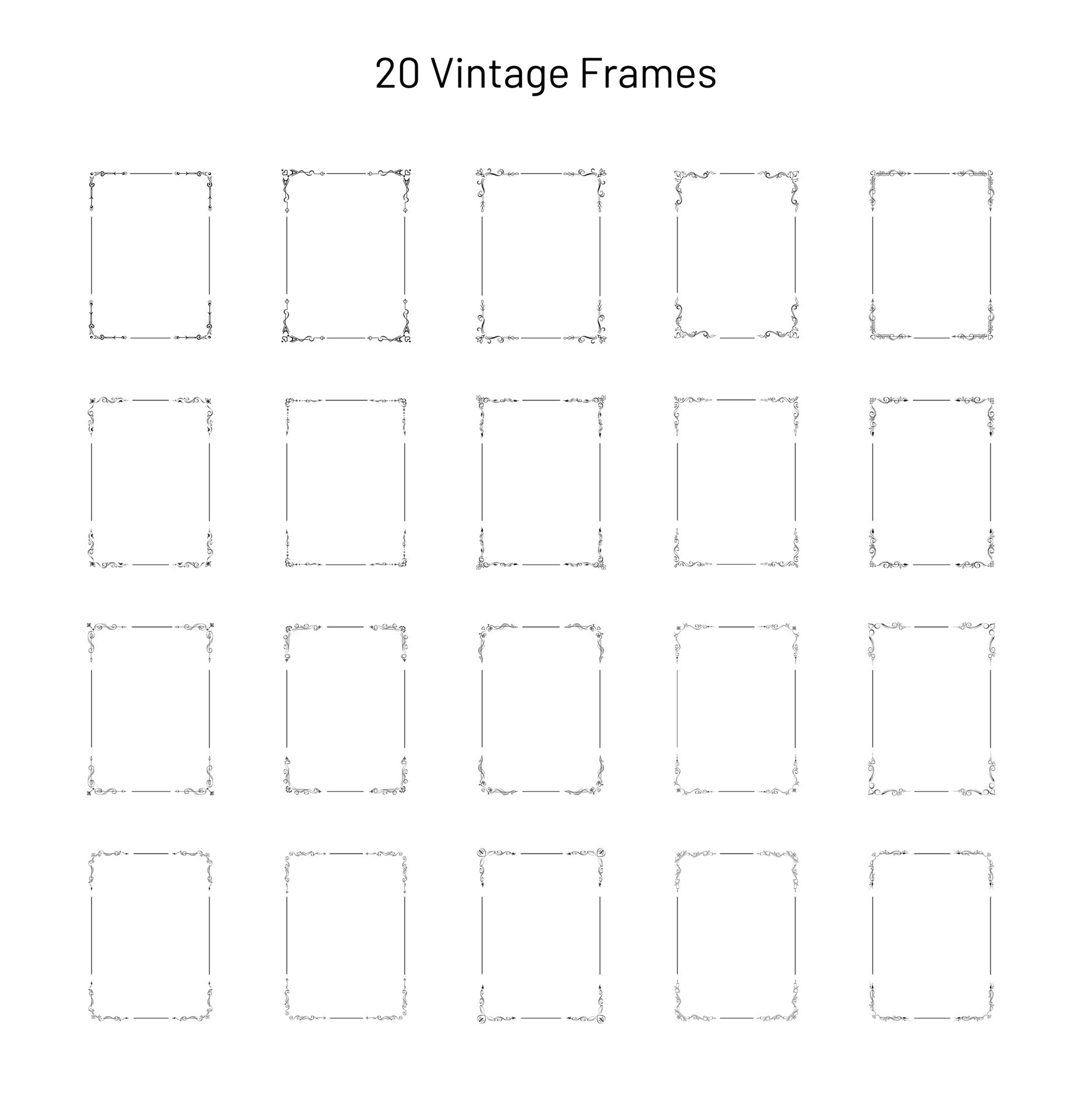 Blank 20 Frame Printable UK Wholesale www.gfplanen.de