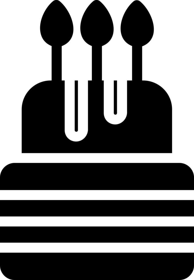Birthday Cake Vector Icon Design
