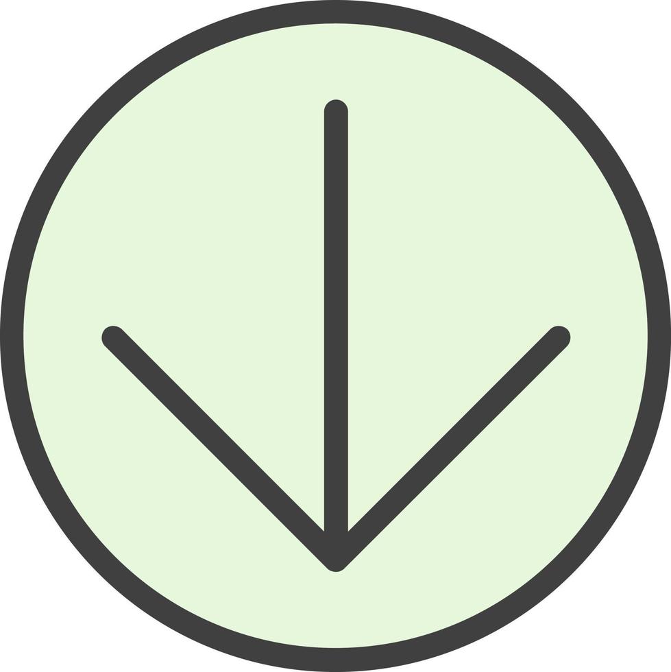 Arrow Circle Down Vector Icon Design