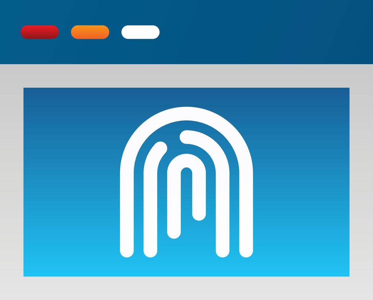 Biometric Vector Icon Design