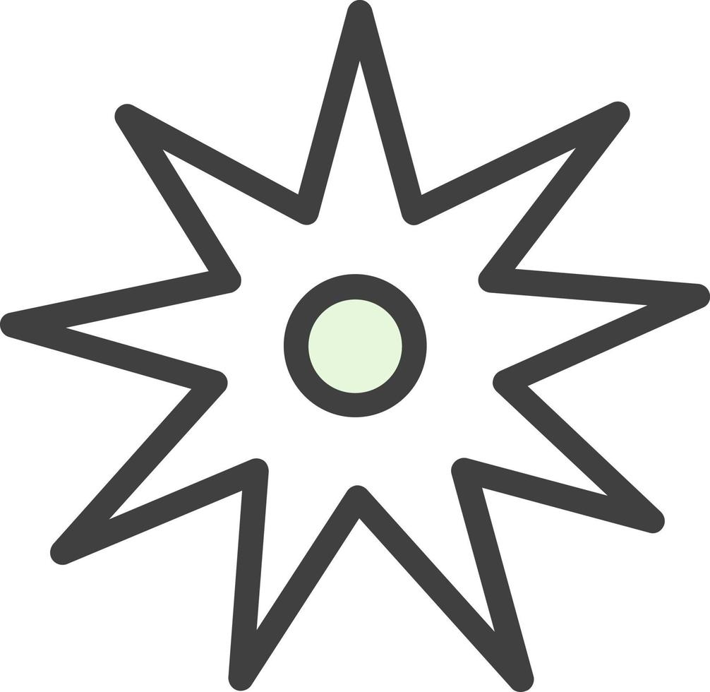 diseño de icono de vector de bahai