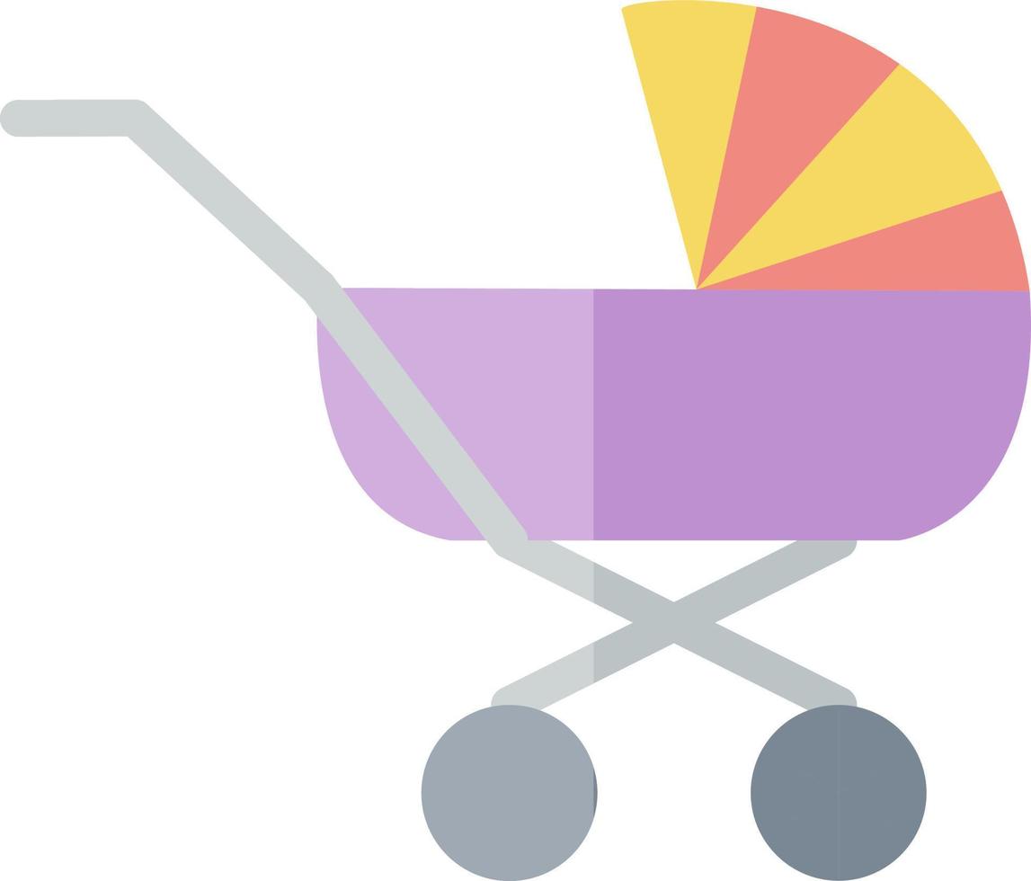 Baby Carriage Vector Icon Design