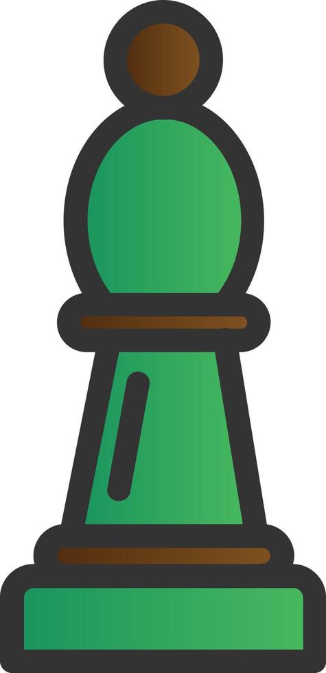 Chess Bishop Vector Icon Design