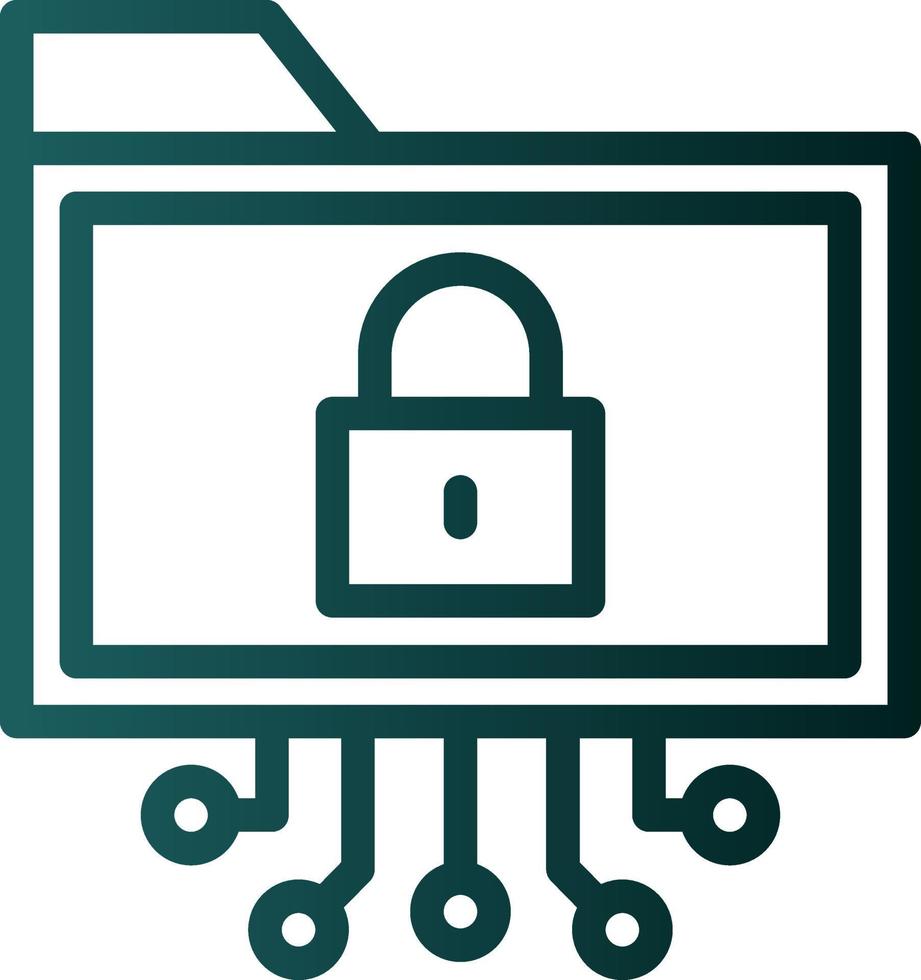 Data Encryption Vector Icon Design