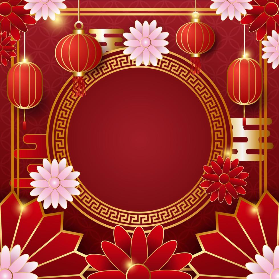 fondo de año nuevo chino vector