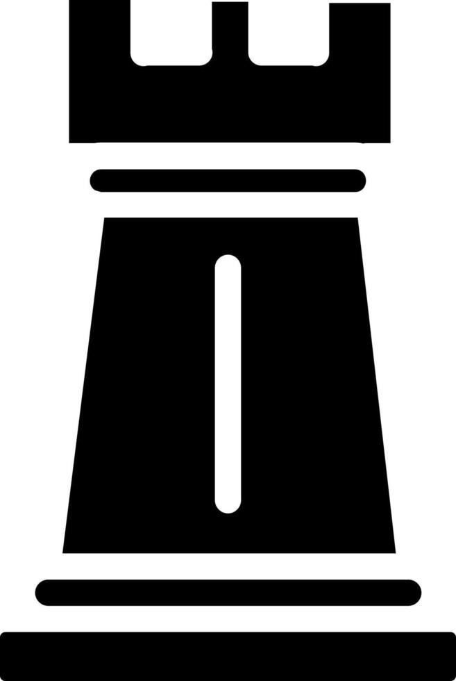 Chess Rook Vector Icon Design