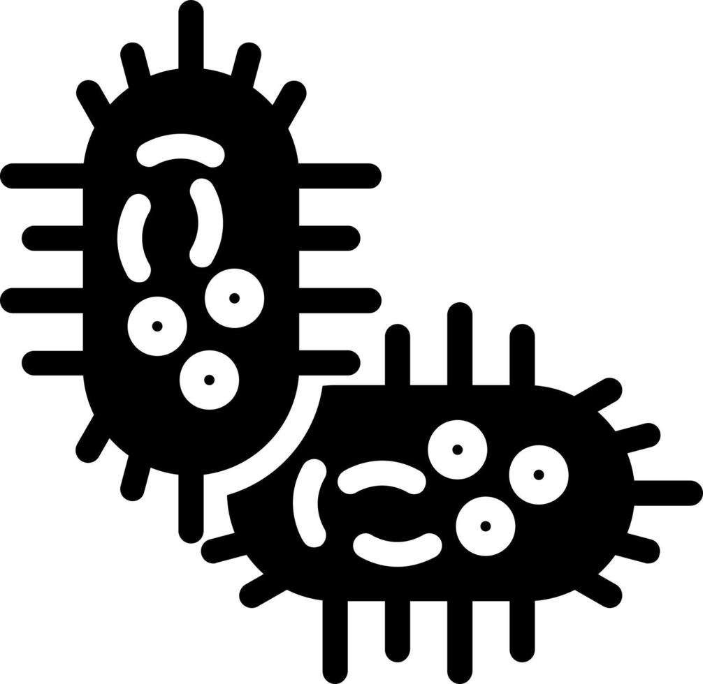 diseño de icono de vector de bacteria