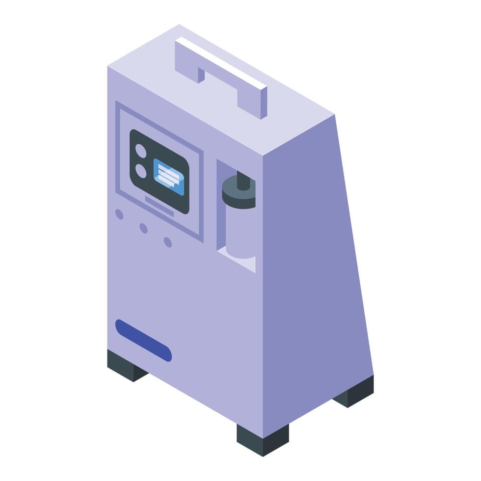 Nasal oxygen concentrator icon isometric vector. Health therapy vector