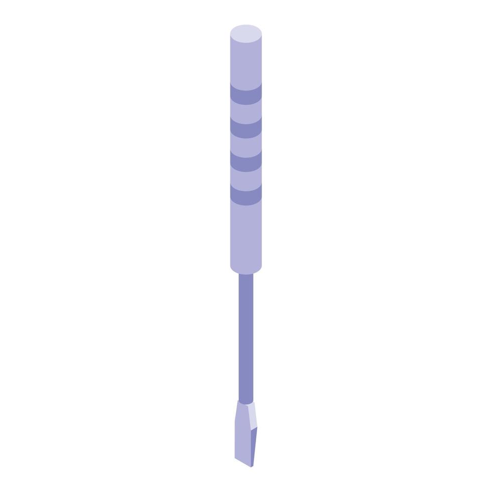 Rhinoplasty screwdriver icon isometric vector. Nose surgery vector