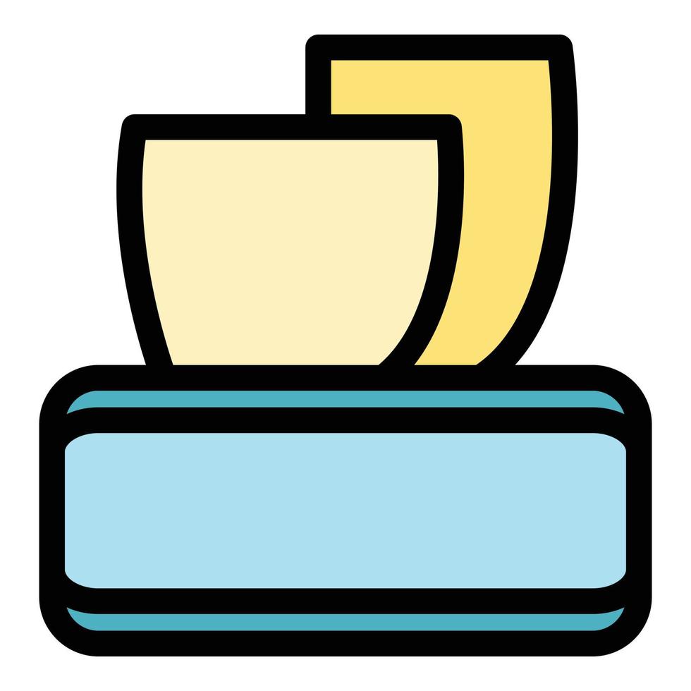 Tissue pack icon color outline vector