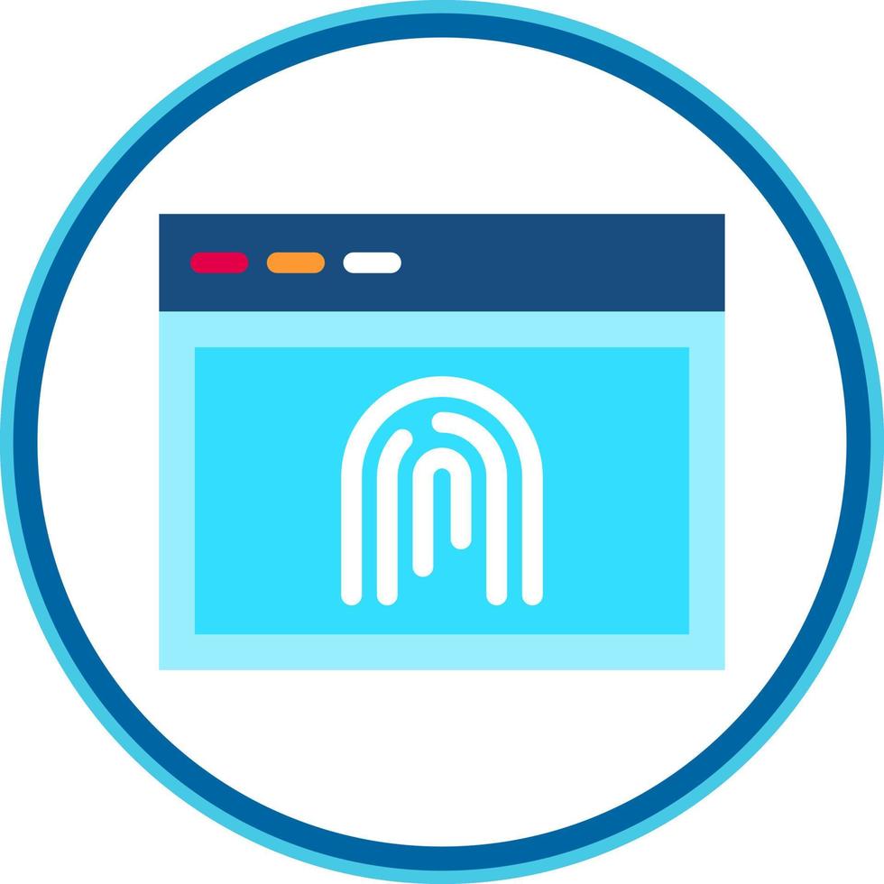 Biometric Vector Icon Design