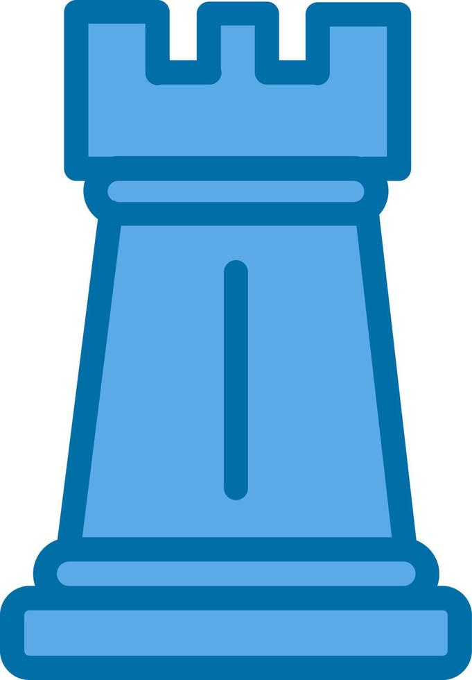 diseño de icono de vector de torre de ajedrez