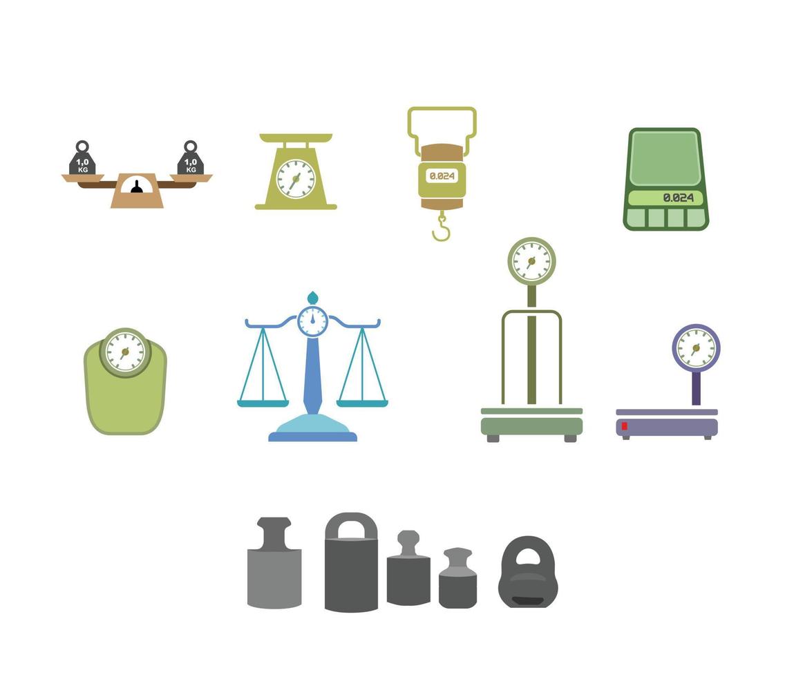 scale weight measurement icon symbol vector