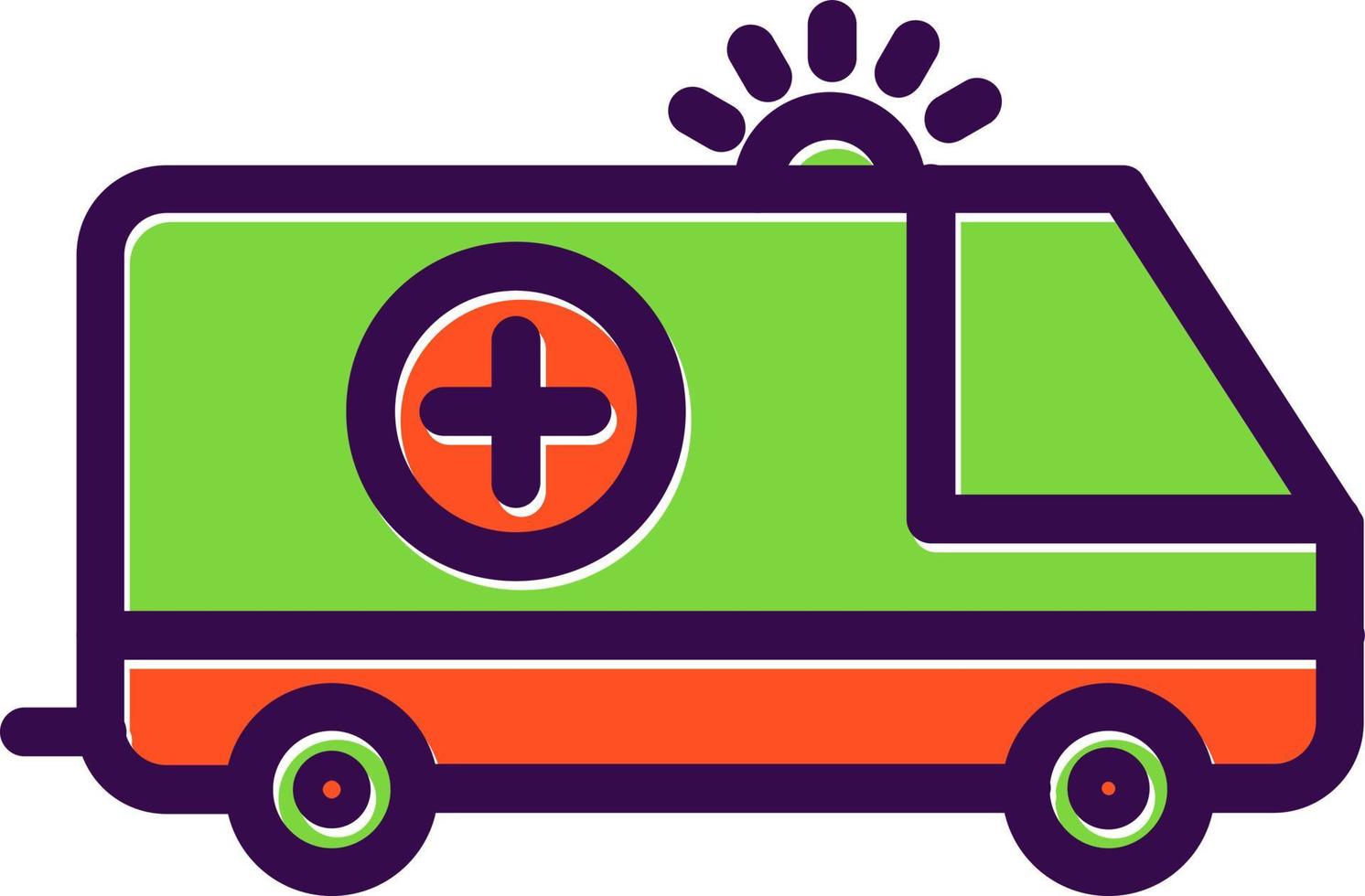 diseño de icono de vector de ambulancia