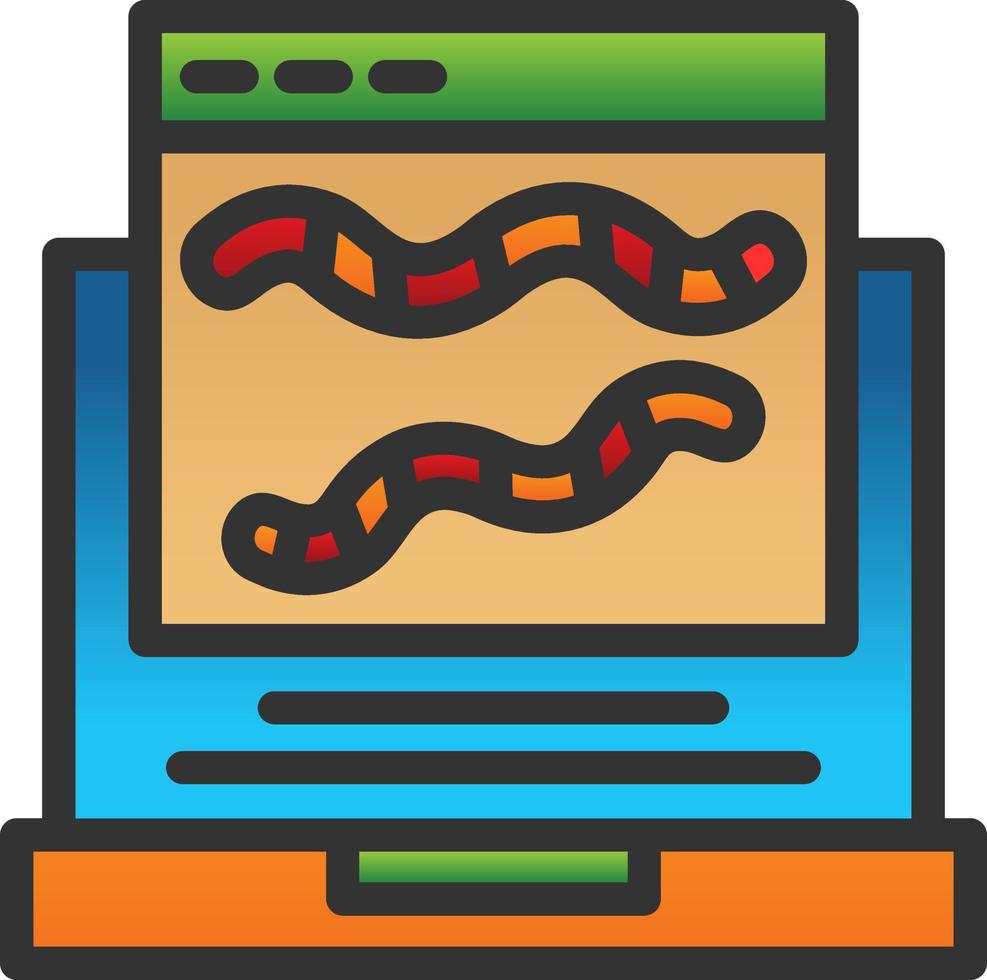 Worm Vector Icon Design