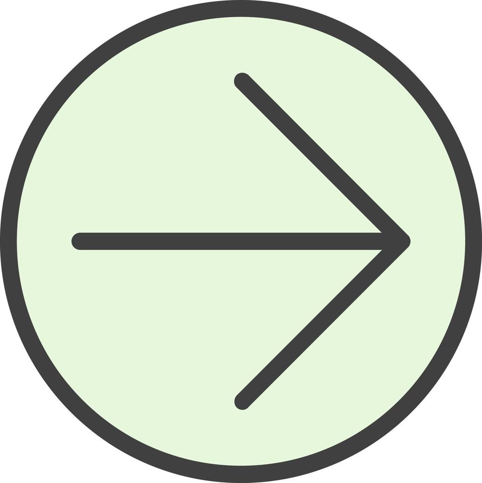 Arrow Circle Right Vector Icon Design