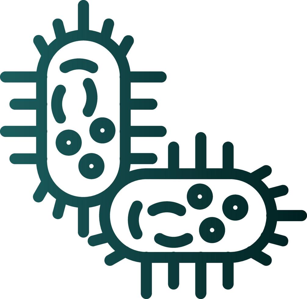 diseño de icono de vector de bacteria