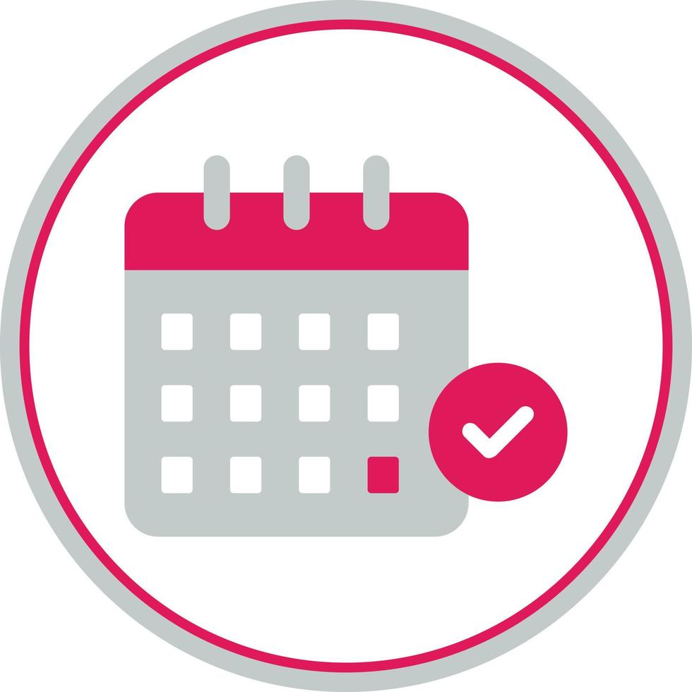 Calendar Check Vector Icon Design
