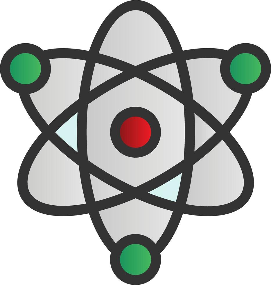 diseño de icono de vector de átomo