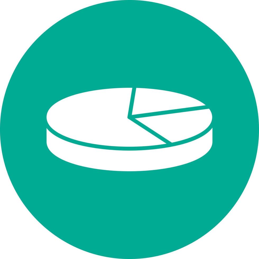 3D Pie Chart Vector Icon Design