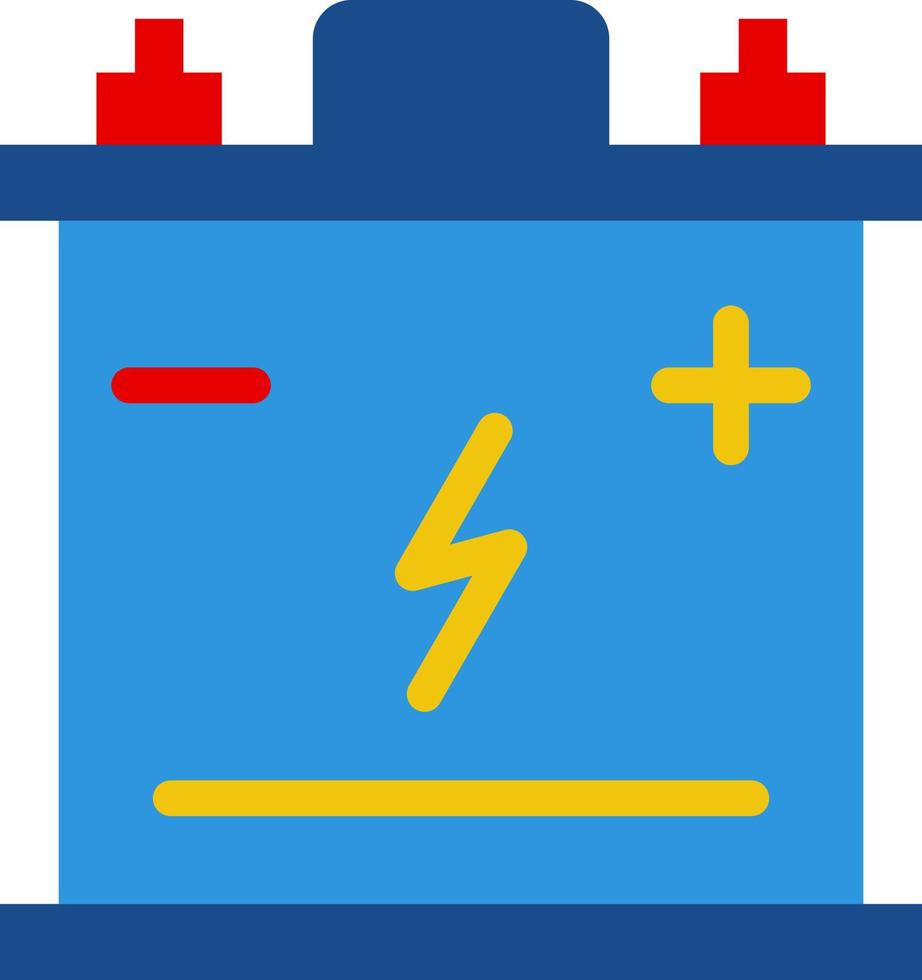Car Battery Vector Icon Design