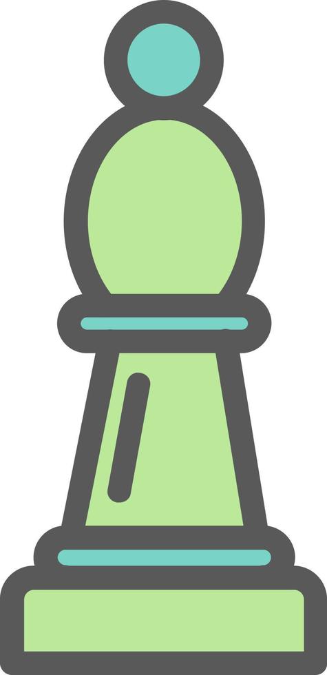 Chess Bishop Vector Icon Design