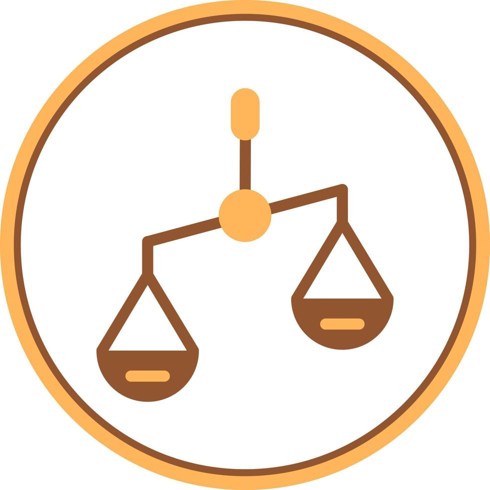 Balance Scale Left Vector Icon Design