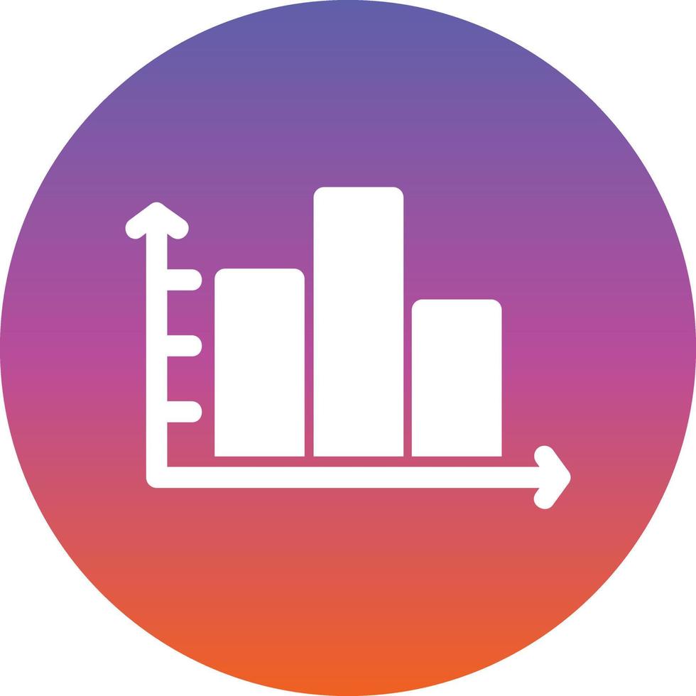 Column Chart Vector Icon Design