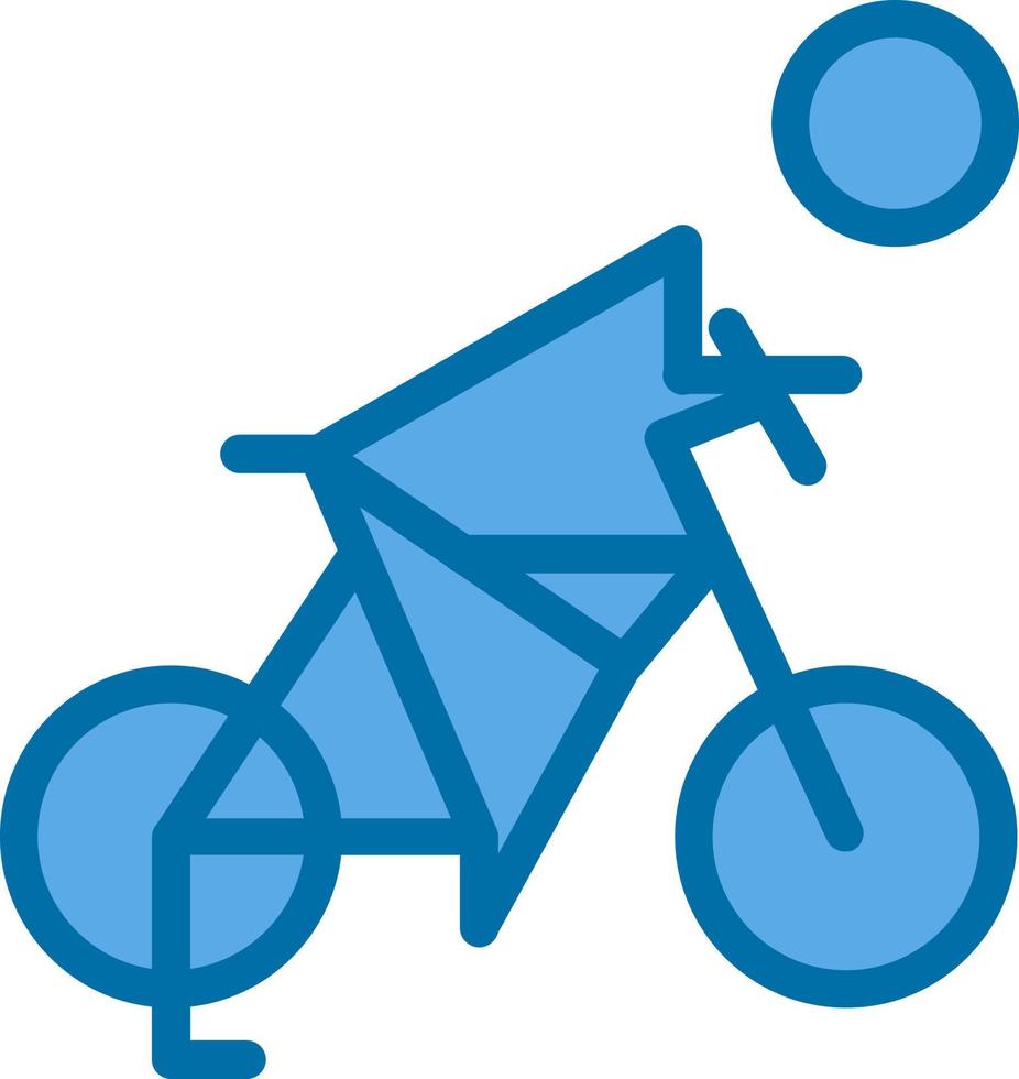 Biking Vector Icon Design