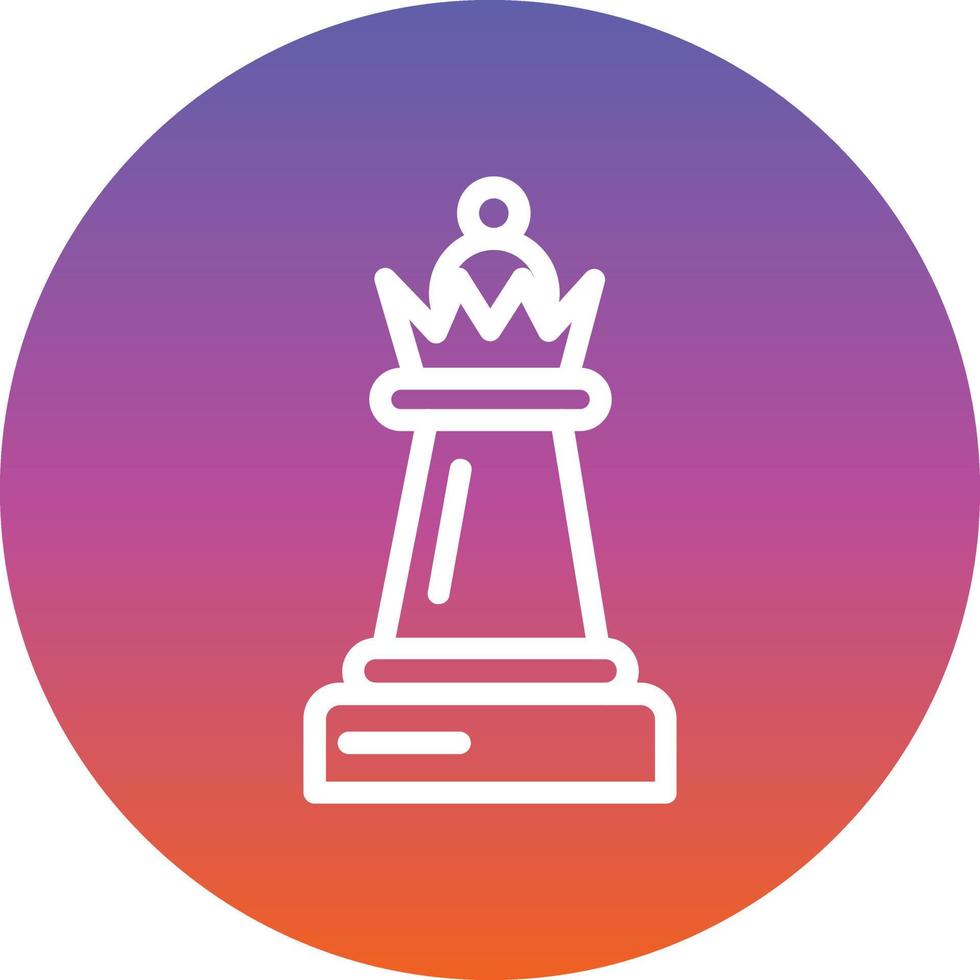 Chess Queen Vector Icon Design