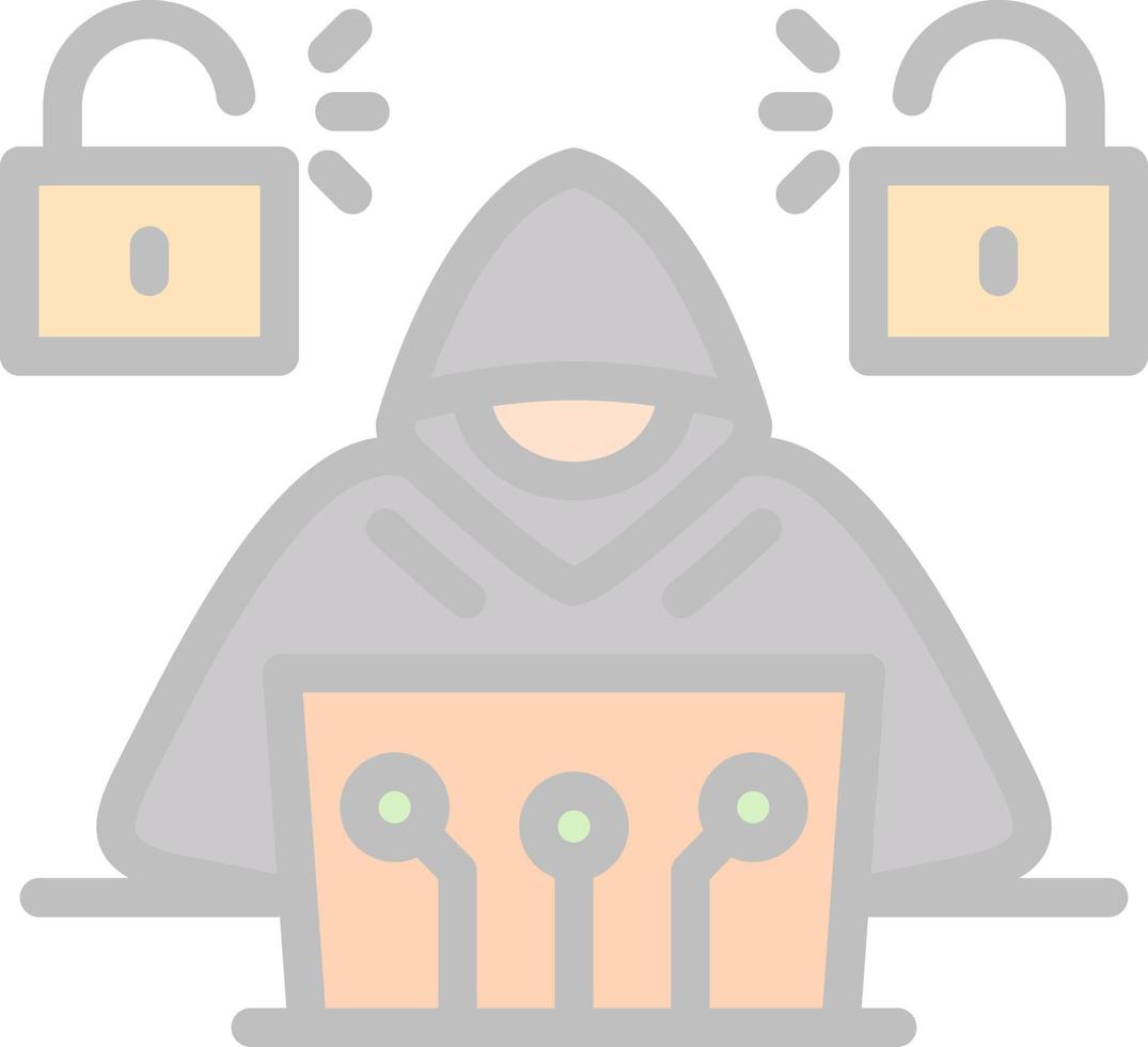 Cyber Attack Vector Icon Design