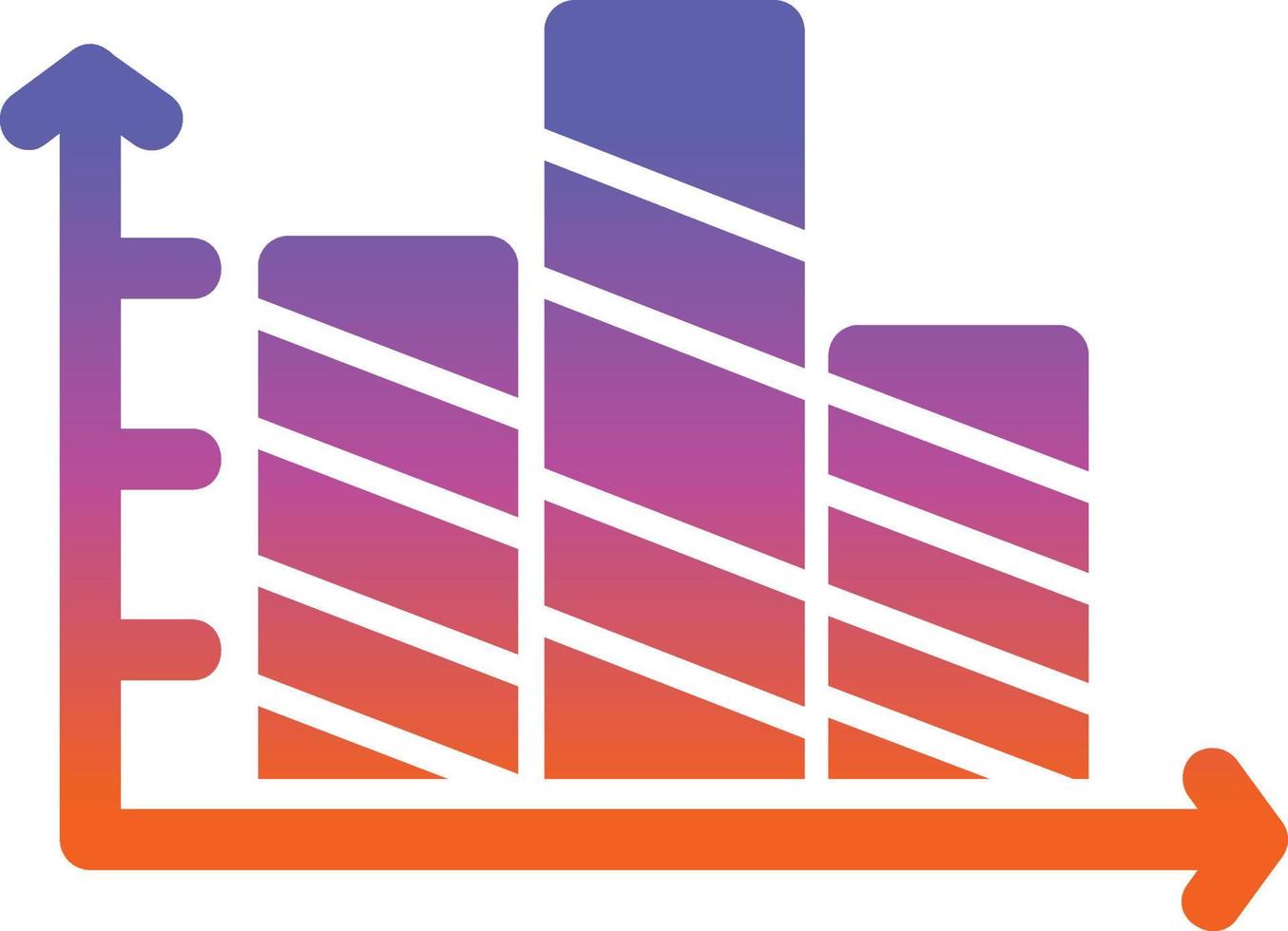 Striped Bars Vector Icon Design