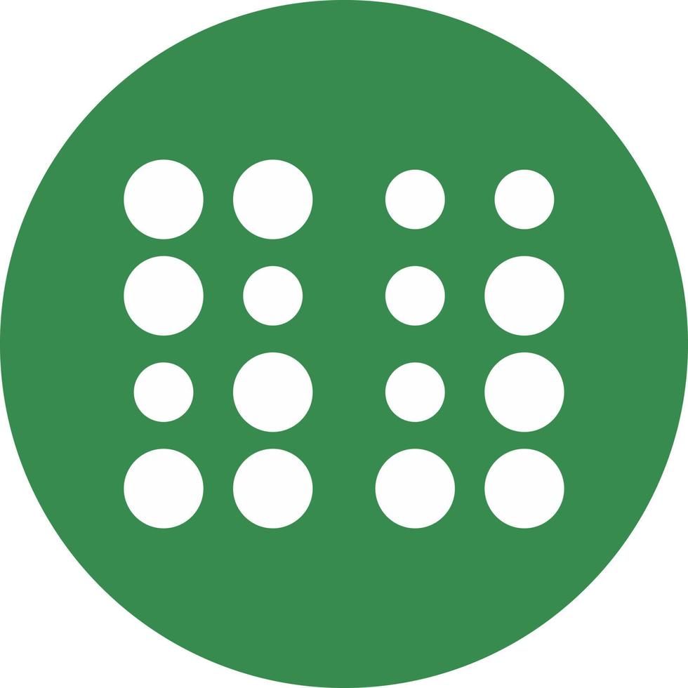 Braille Vector Icon Design