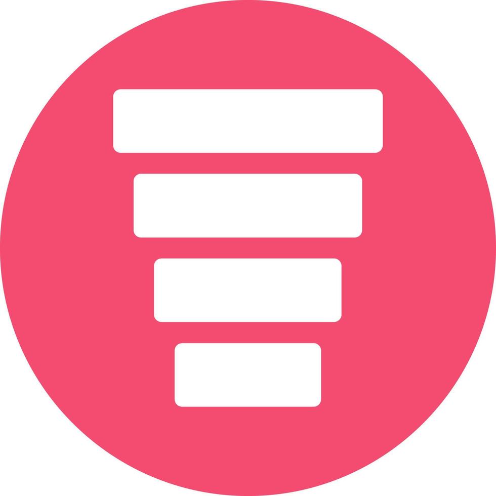 Funnel Chart Vector Icon Design