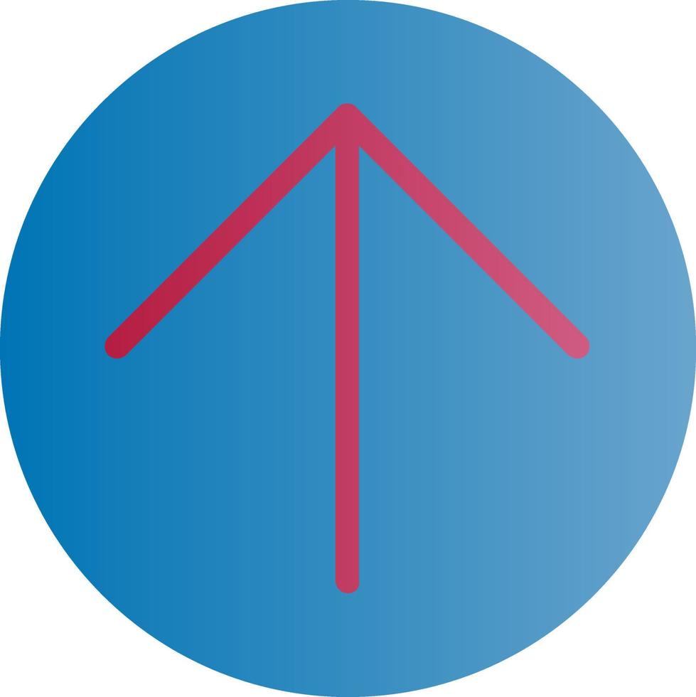 flecha círculo arriba vector icono diseño