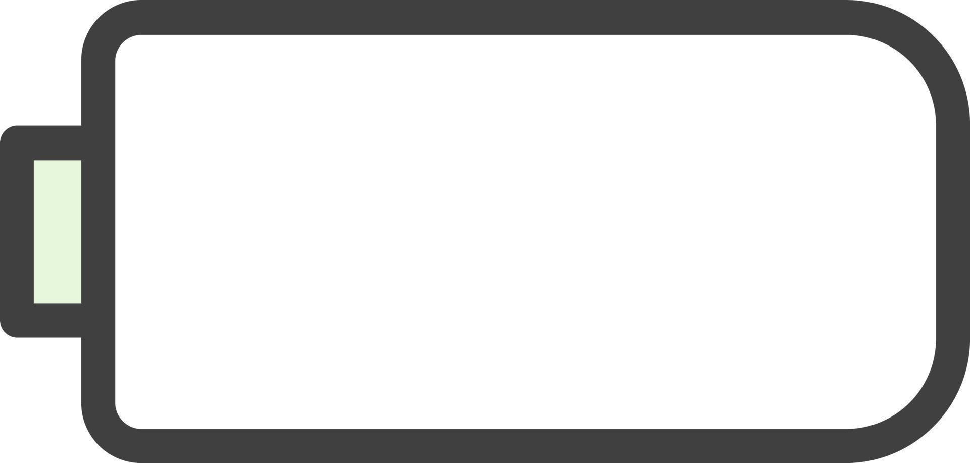 Battery Empty Vector Icon Design