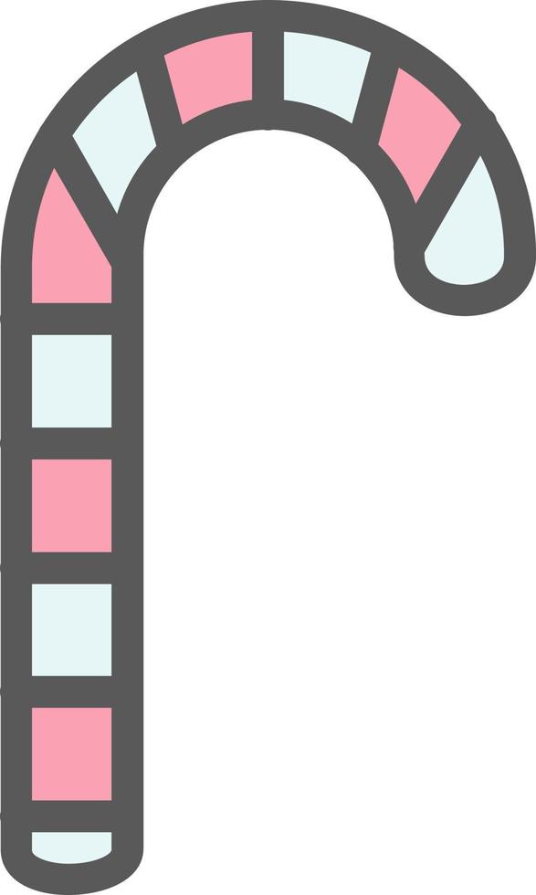 Candy Cane Vector Icon Design