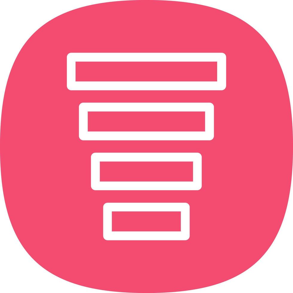 Funnel Chart Vector Icon Design