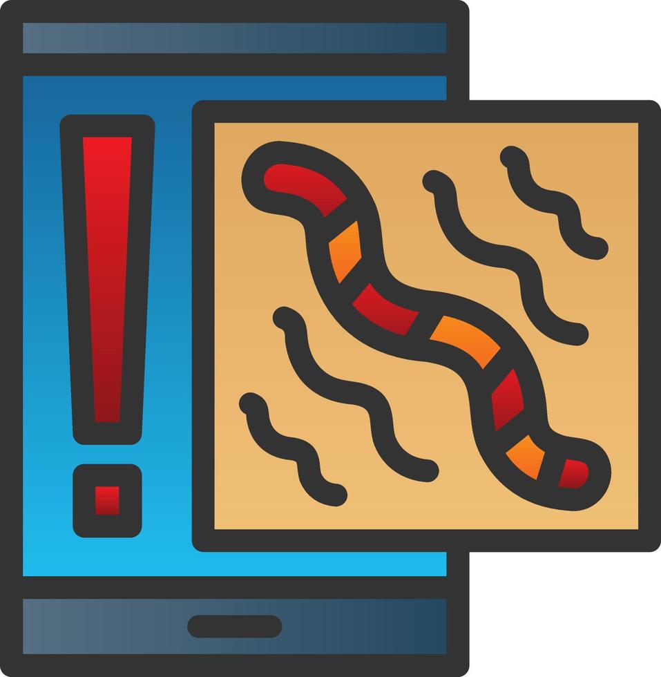 Worm Vector Icon Design