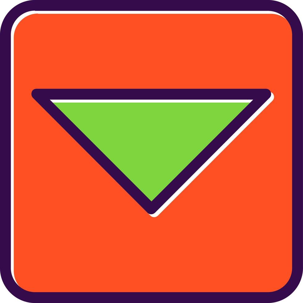 Caret Square Down Vector Icon Design
