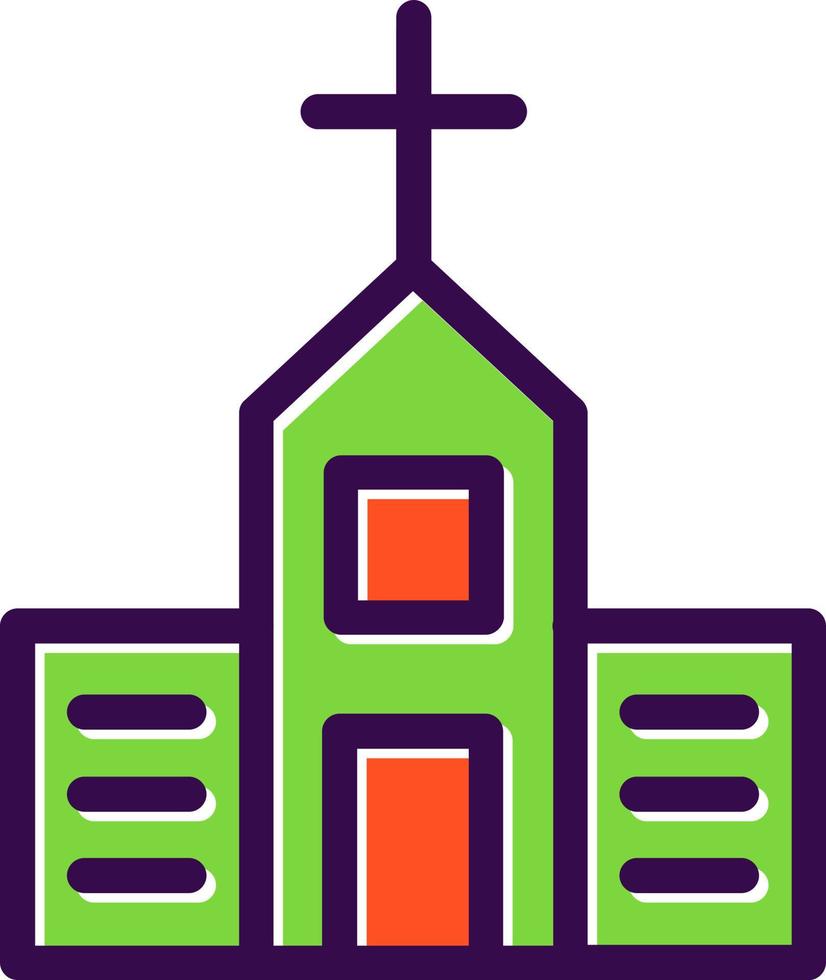 Church Vector Icon Design