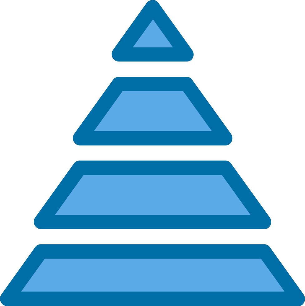 Pyramid Chart Vector Icon Design