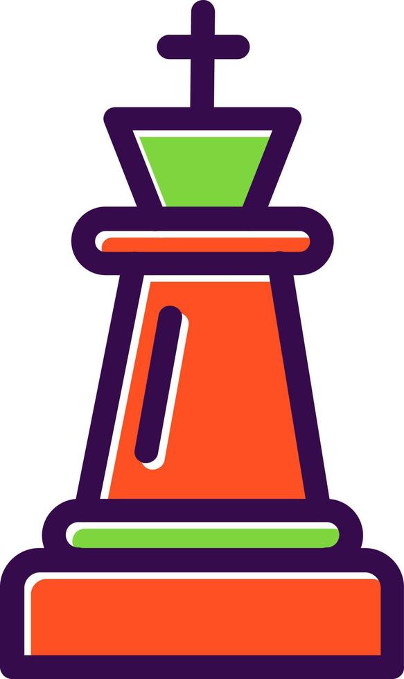 Chess King Vector Icon Design