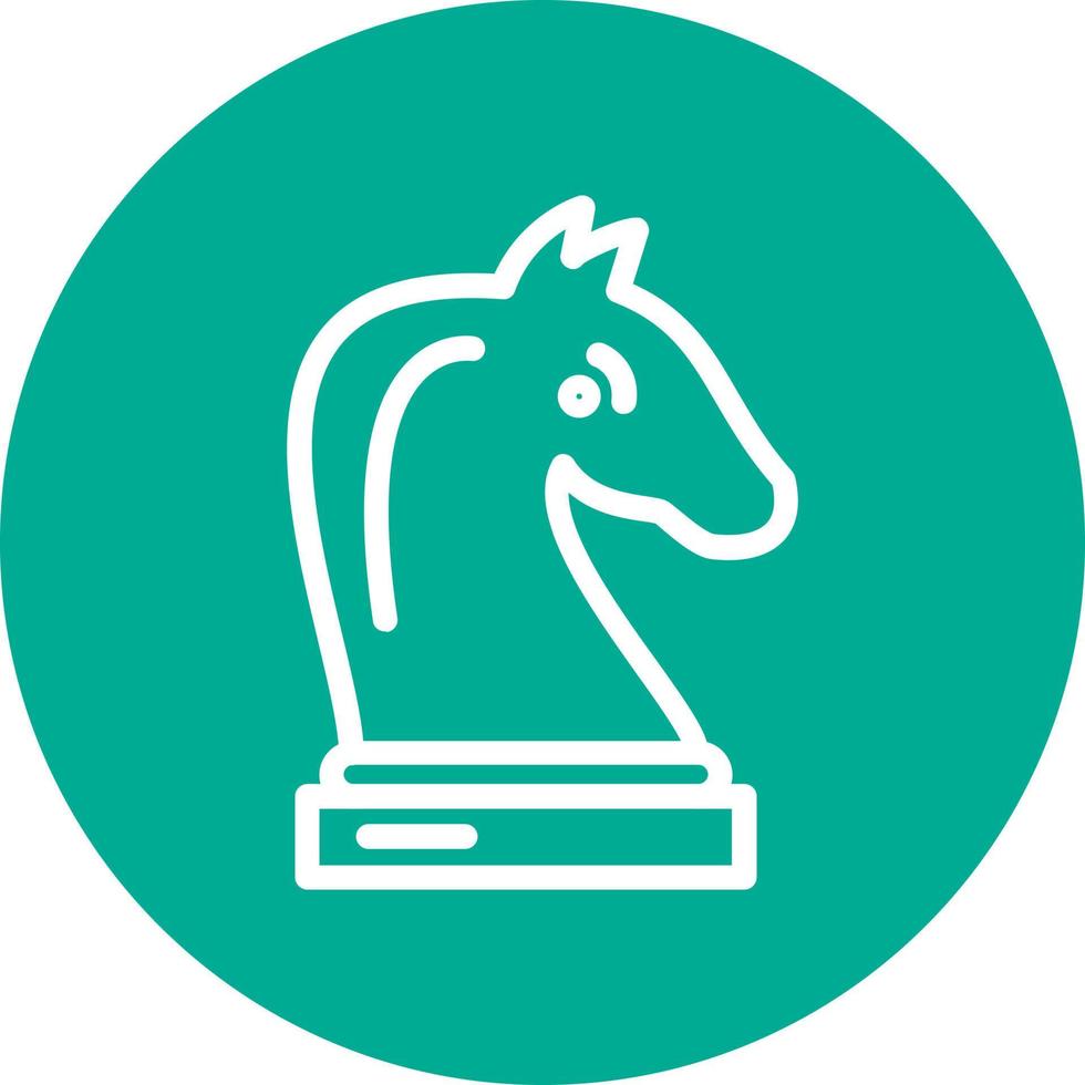 Chess Knight Vector Icon Design