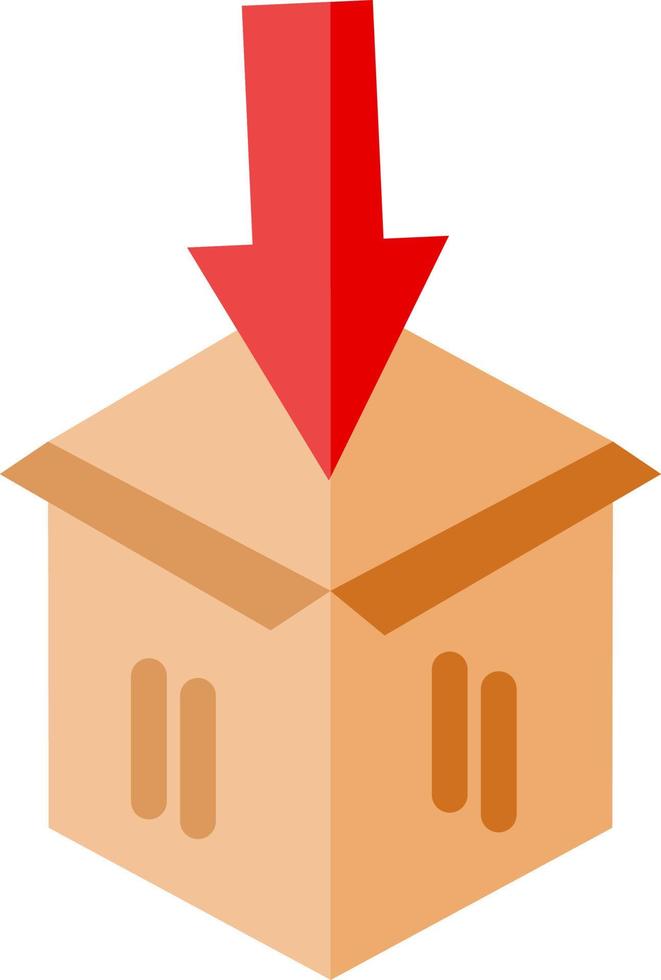 diseño de icono de vector abierto de caja