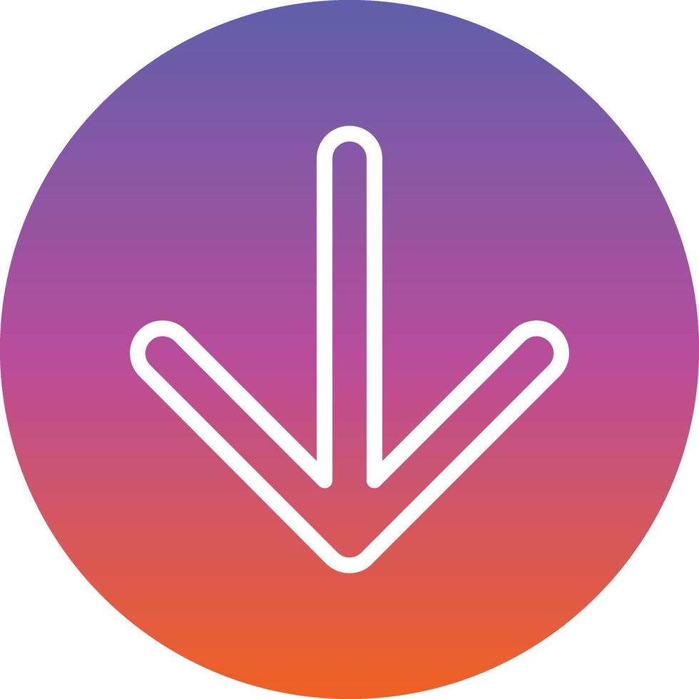 Arrow Down Vector Icon Design