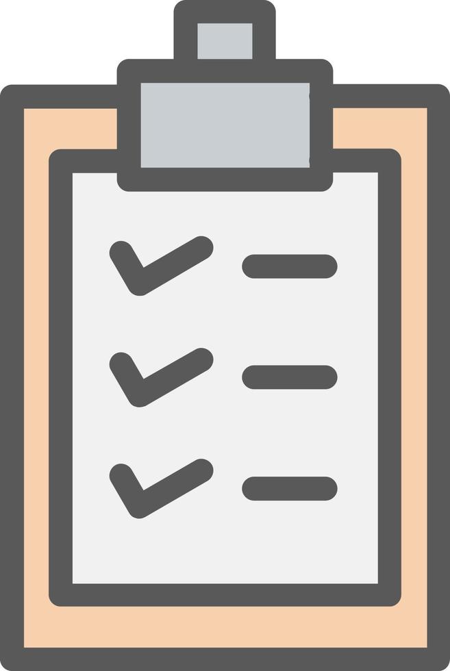 Clipboard Check Vector Icon Design
