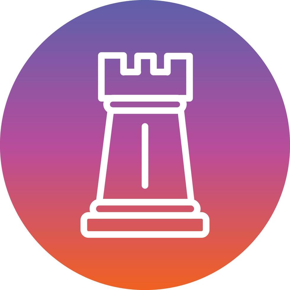 Chess Rook Vector Icon Design