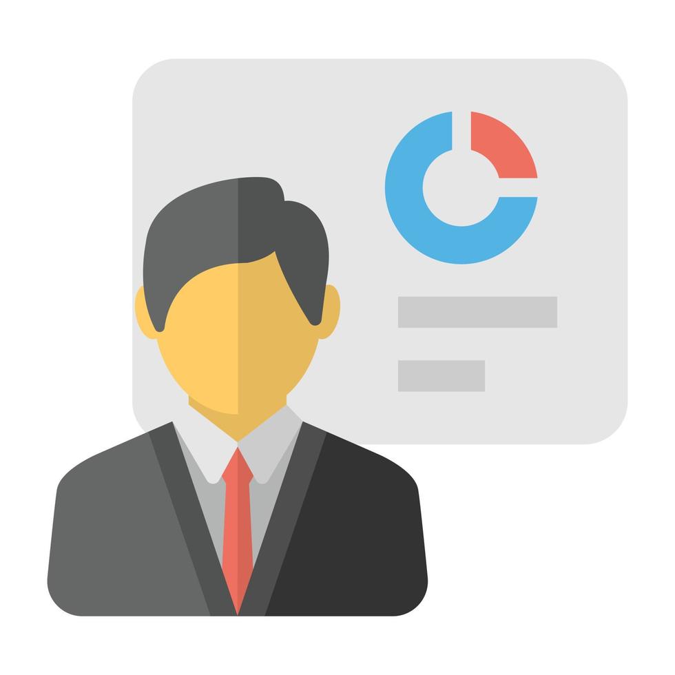 Trendy Analyst Concepts vector
